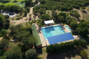 The new swimming pool at Falcon