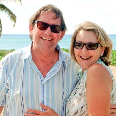 Graham with partner, Juliet, 2009